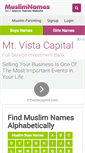 Mobile Screenshot of muslimnames.info