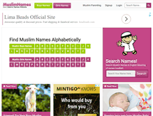 Tablet Screenshot of muslimnames.info